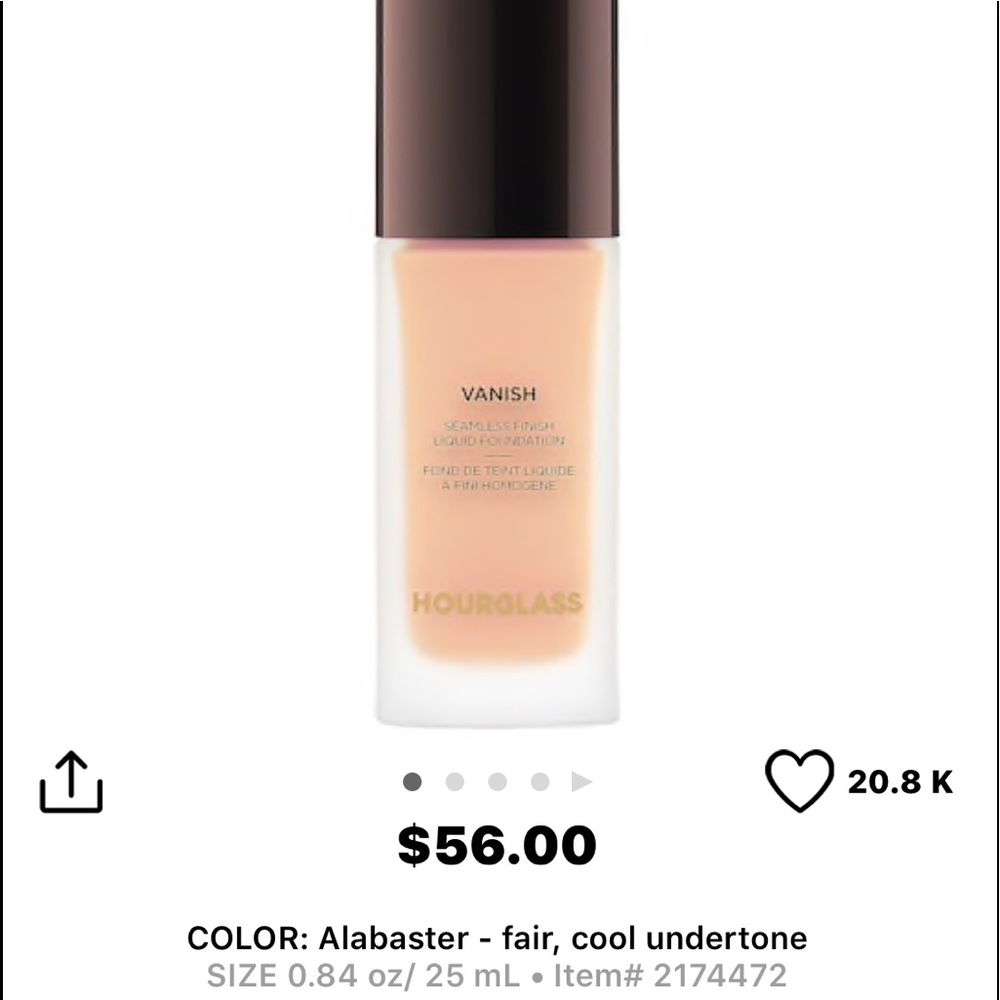 Alabaster hourglass foundation